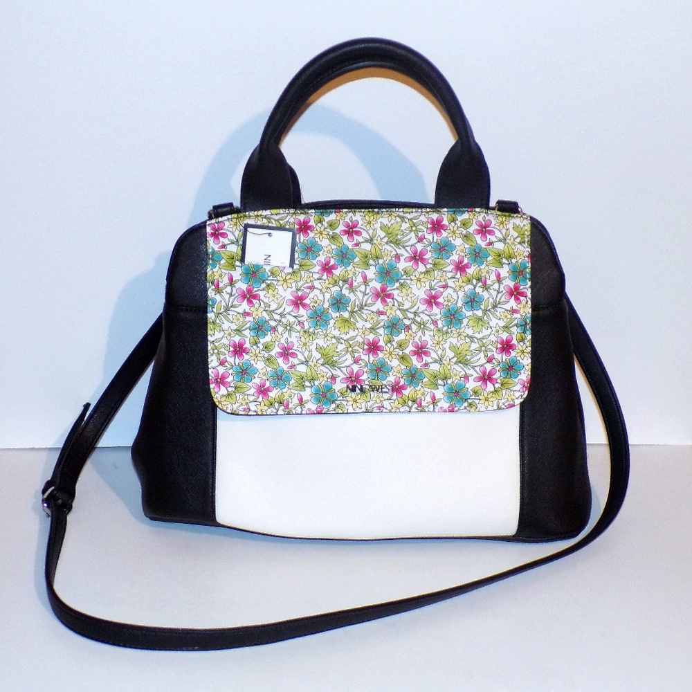 NWT Nine West Floral Satchel